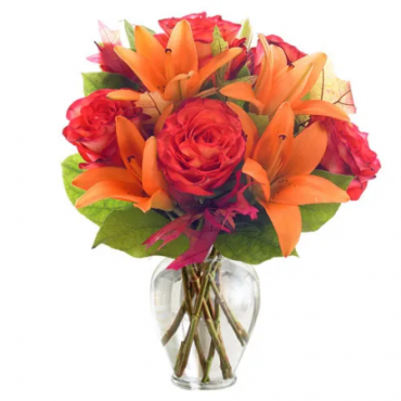 Orange Rose Arrangement 12